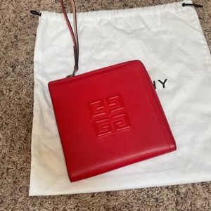 Red Givenchy clutch